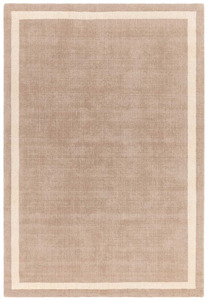 Albi Sand Pure Wool Plain Rug