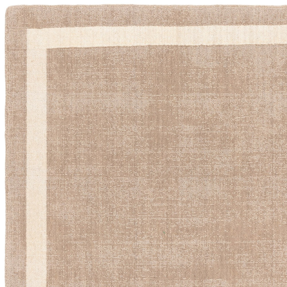 Albi Sand Pure Wool Plain Rug