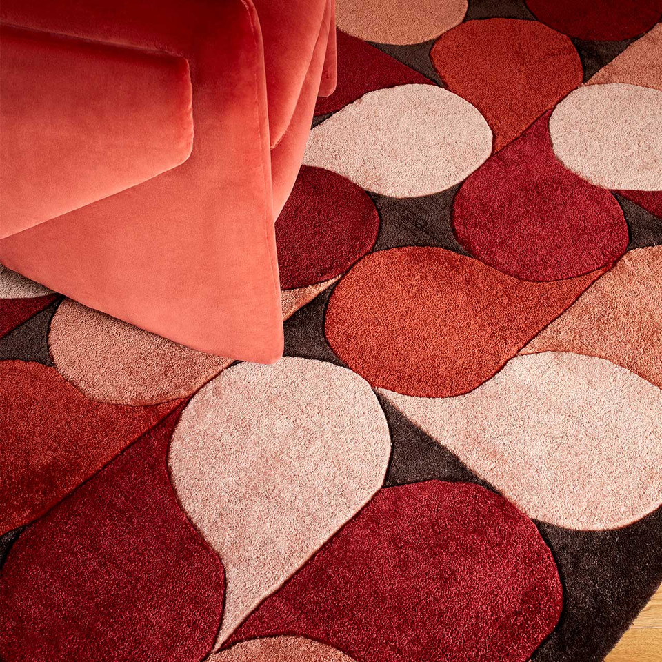 Romy 14 Jive Red Eco Friendly Modern Rug