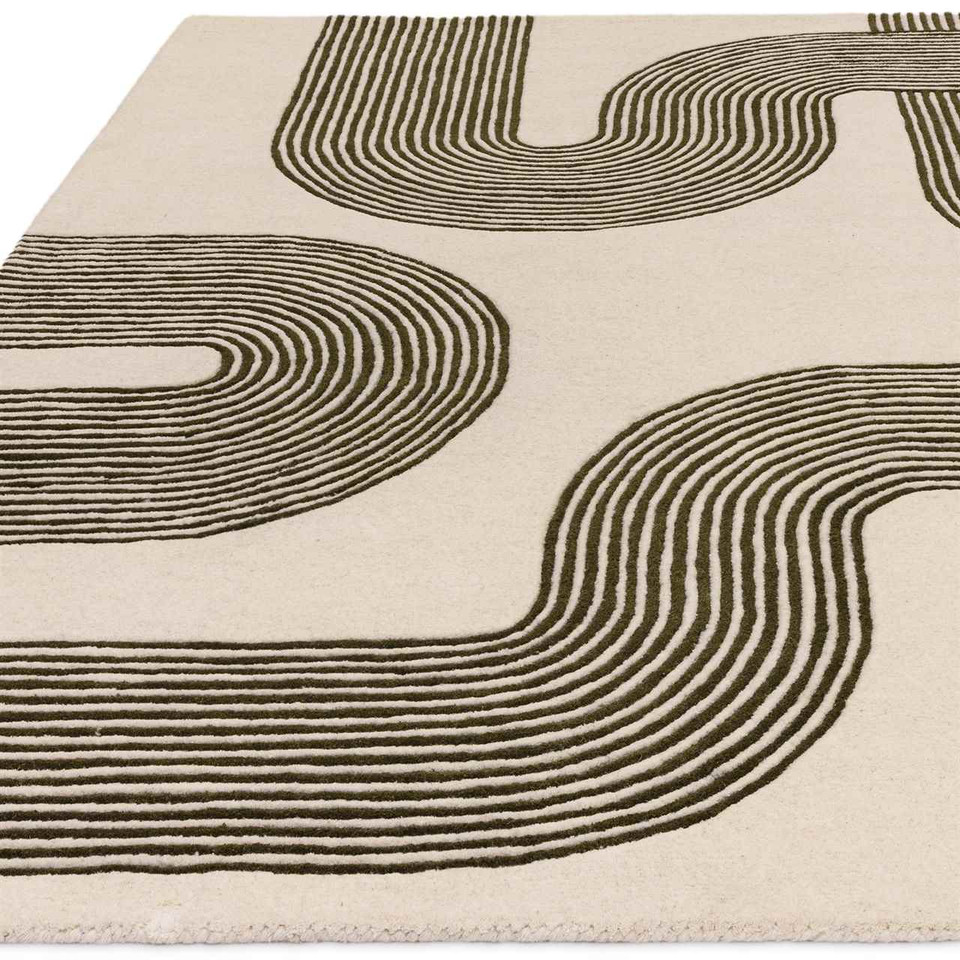 Matrix 86 Arches Forest Ivory Stylish Thick Wool Rug