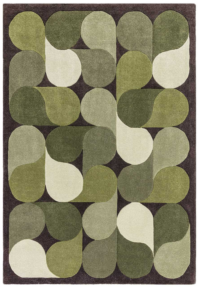 Romy 15 Jive Green Eco Friendly Modern Rug