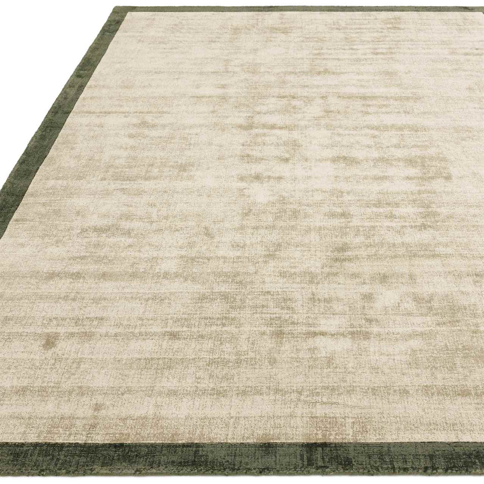 Blade Border Handwoven Rug Rug Sage Olive 05