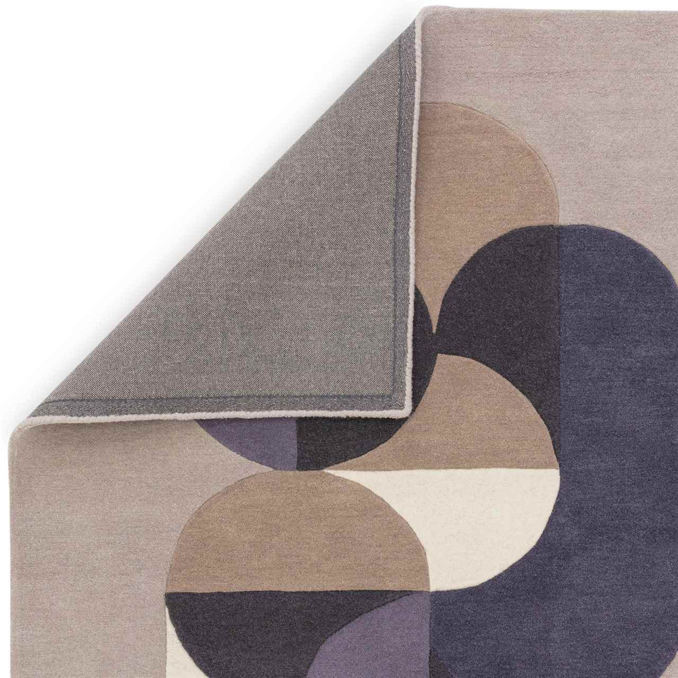 Matrix 92 Statement Grey Blue Stylish Wool Rug