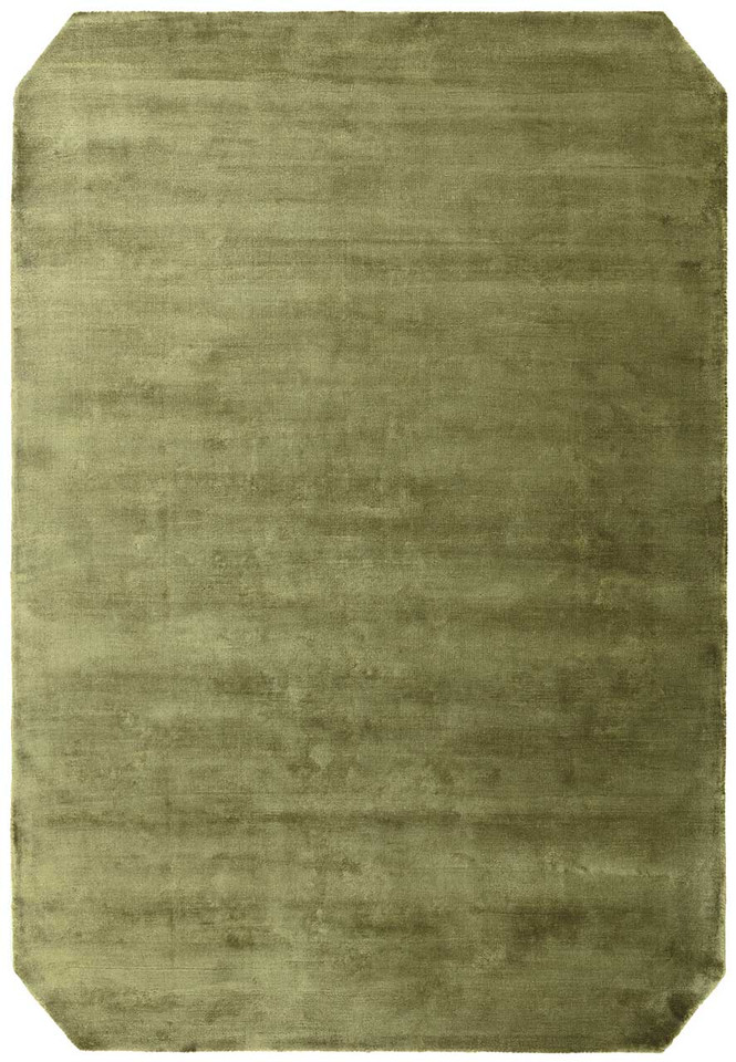 Gleam Sage Silky Viscose Pile Floor Rug