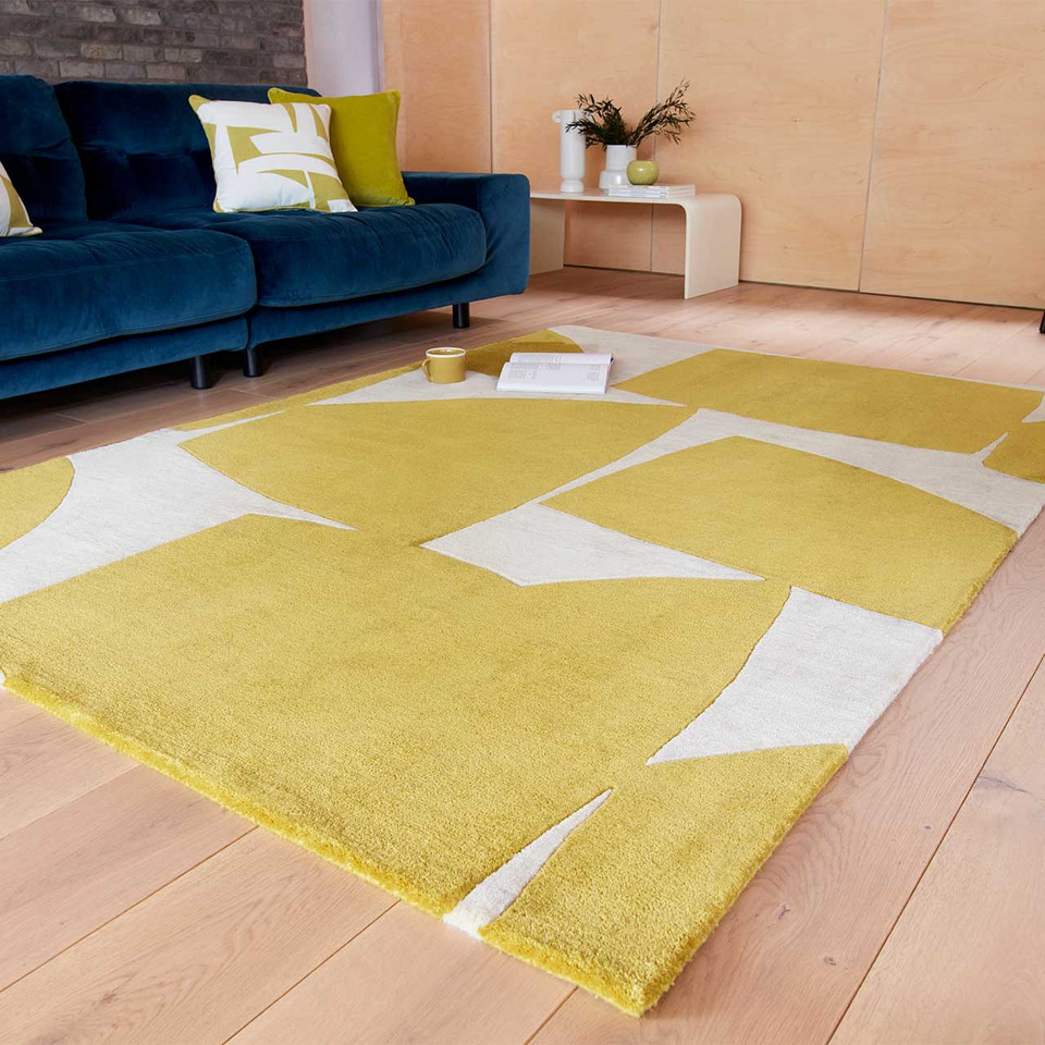 Romy 06 Kite Chartreuse Eco Friendly Modern Rug