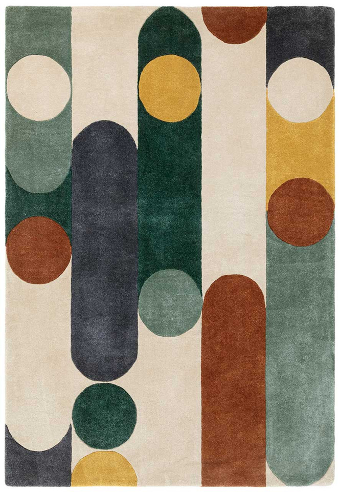 Romy 07 Morse Multi Eco Friendly Modern Rug
