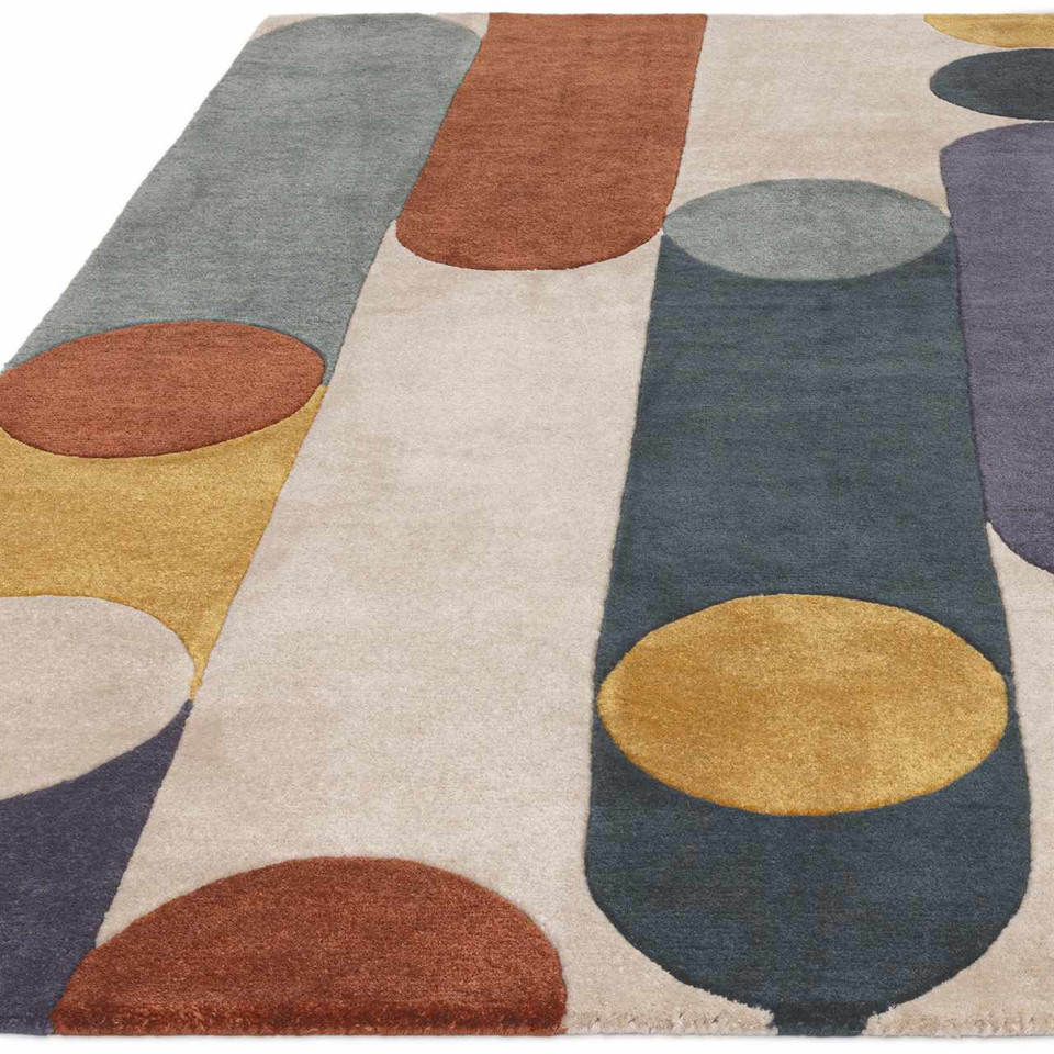 Romy 07 Morse Multi Eco Friendly Modern Rug