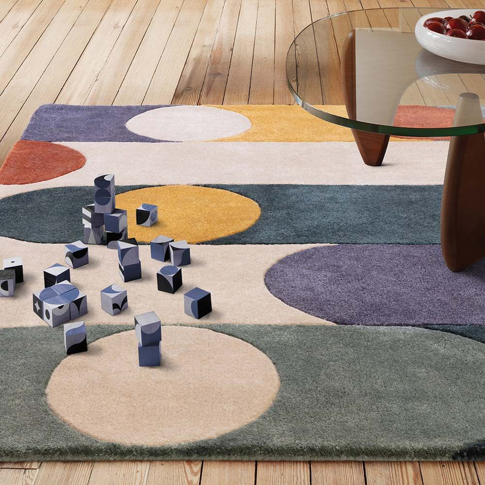 Romy 07 Morse Multi Eco Friendly Modern Rug