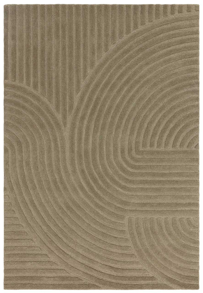 Hague Sage Thick Woolen Rug Hand Tufted