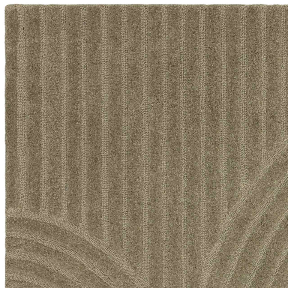 Hague Sage Thick Woolen Rug Hand Tufted