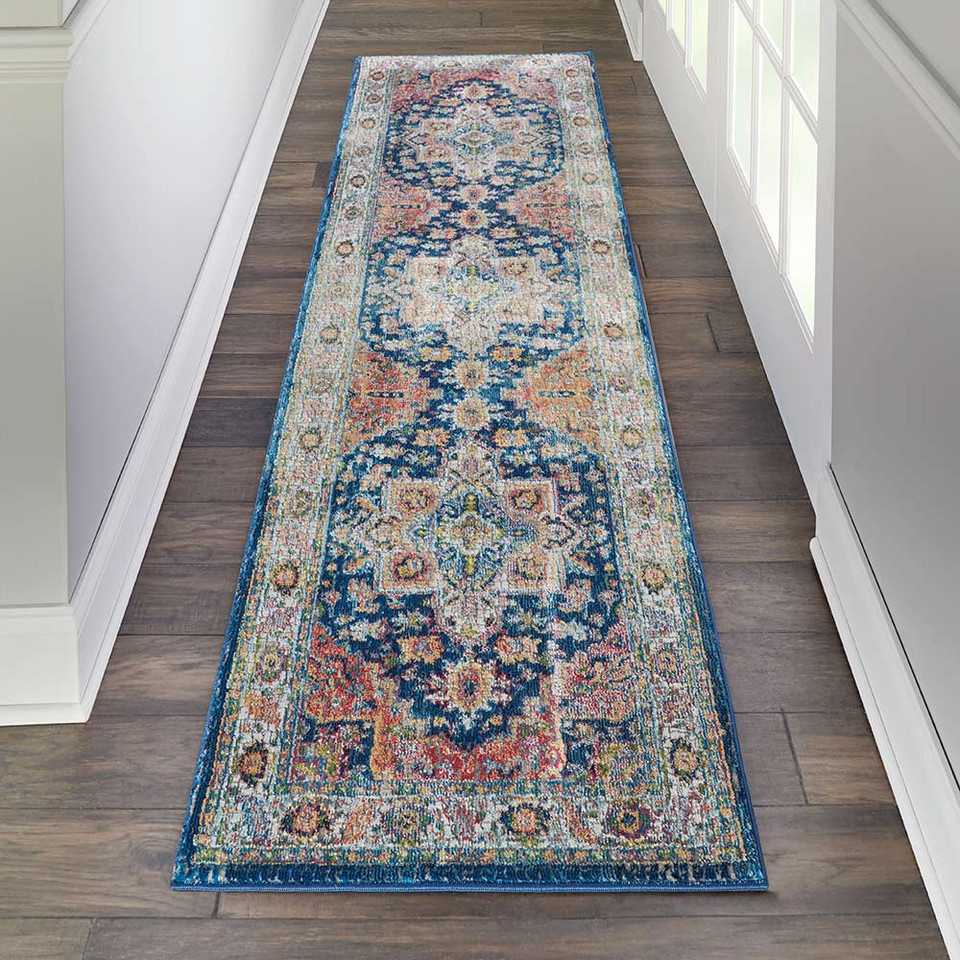 Persian Ankara Global ANR11 Blue Multi Rug Runner