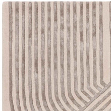 On Sale Matrix 99 Solstice Ivory Rug Silky Lines Viscose Wool 120x170cm