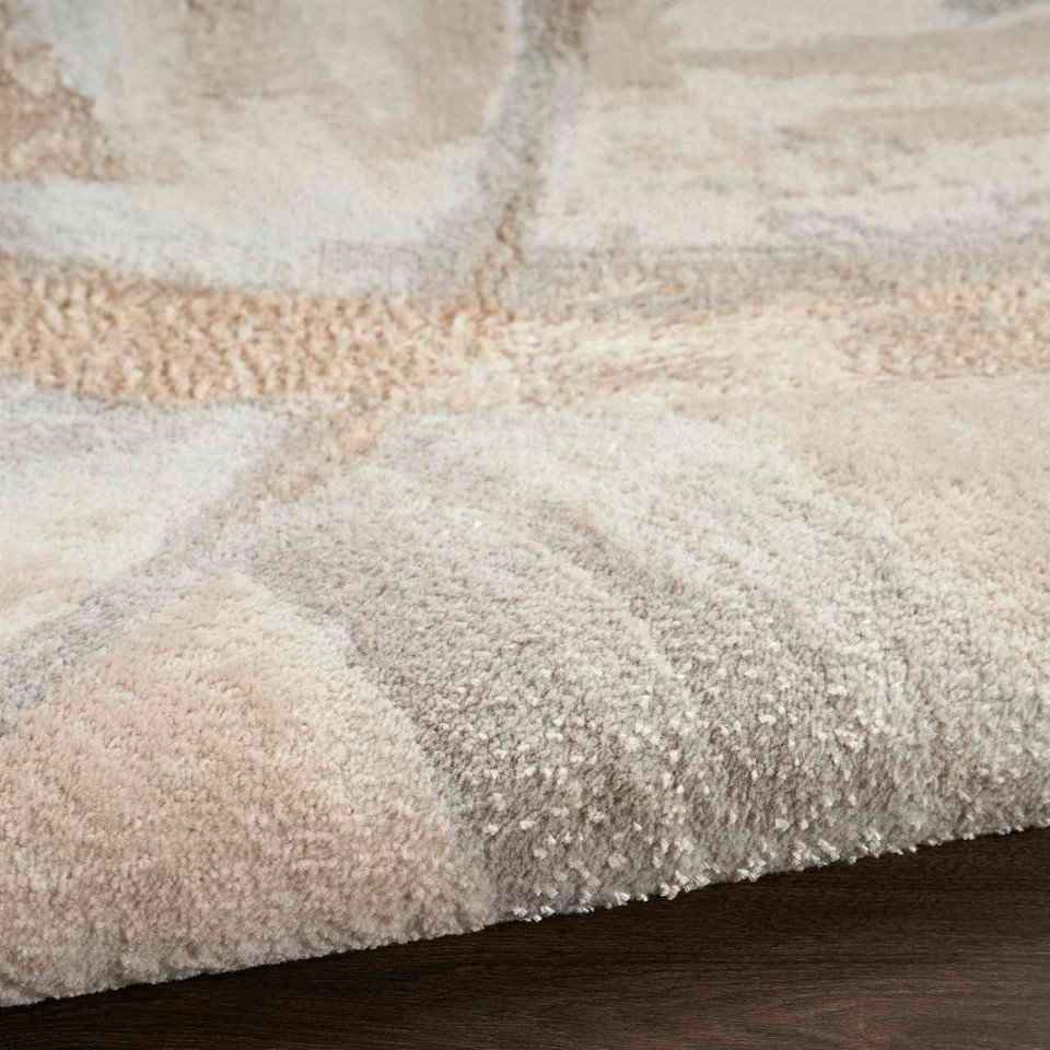 Brush Strokes Rug 01 Metallic Beige Grey