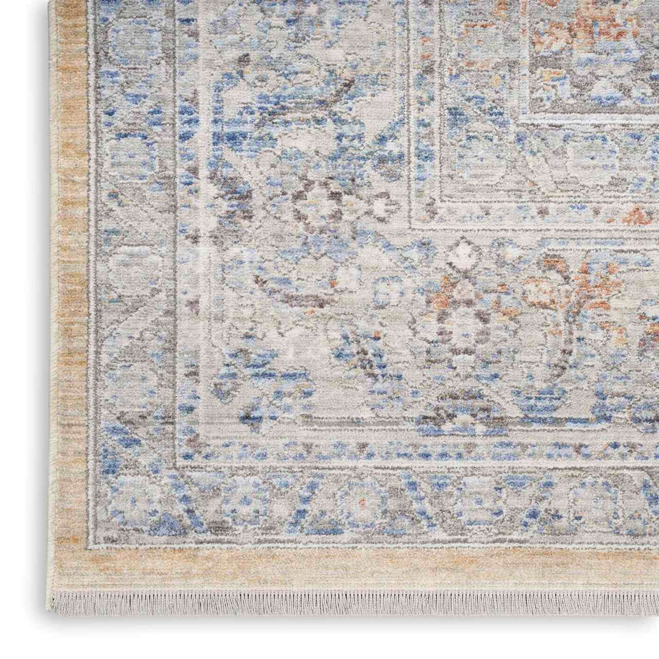 Elegant Heirlooms Thin Vintage Rug ELH01 Grey Gold