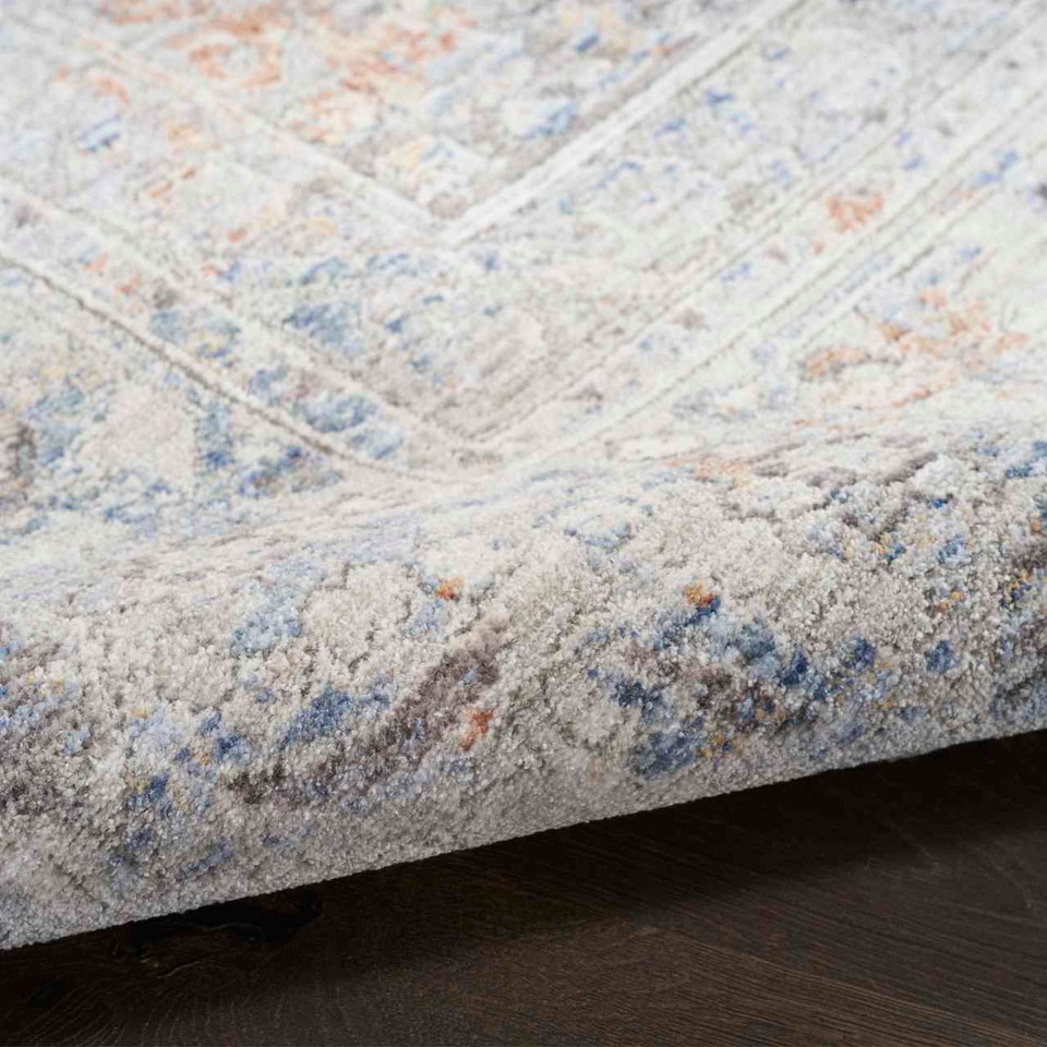 Elegant Heirlooms Thin Vintage Rug ELH01 Grey Gold