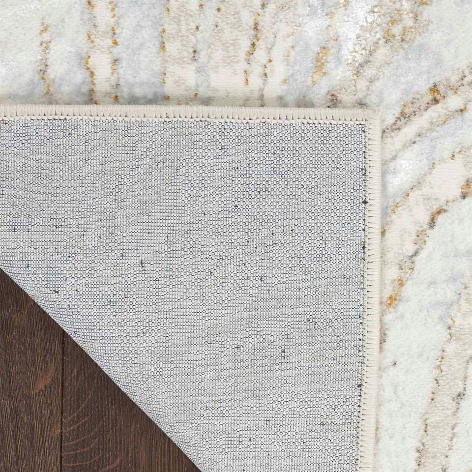 Glitz GLZ22 Grey Gold Metallic Marble Rug