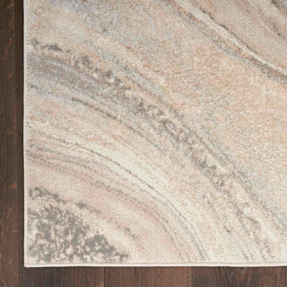 Brush Strokes Rug 03 Metallic Cream Grey