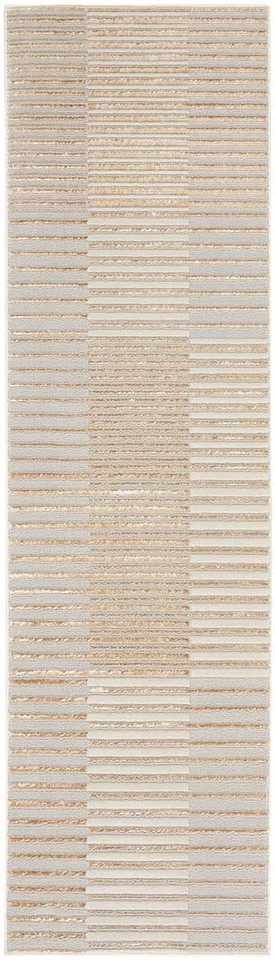 Brush Strokes Rug 04 Metallic Beige Silver