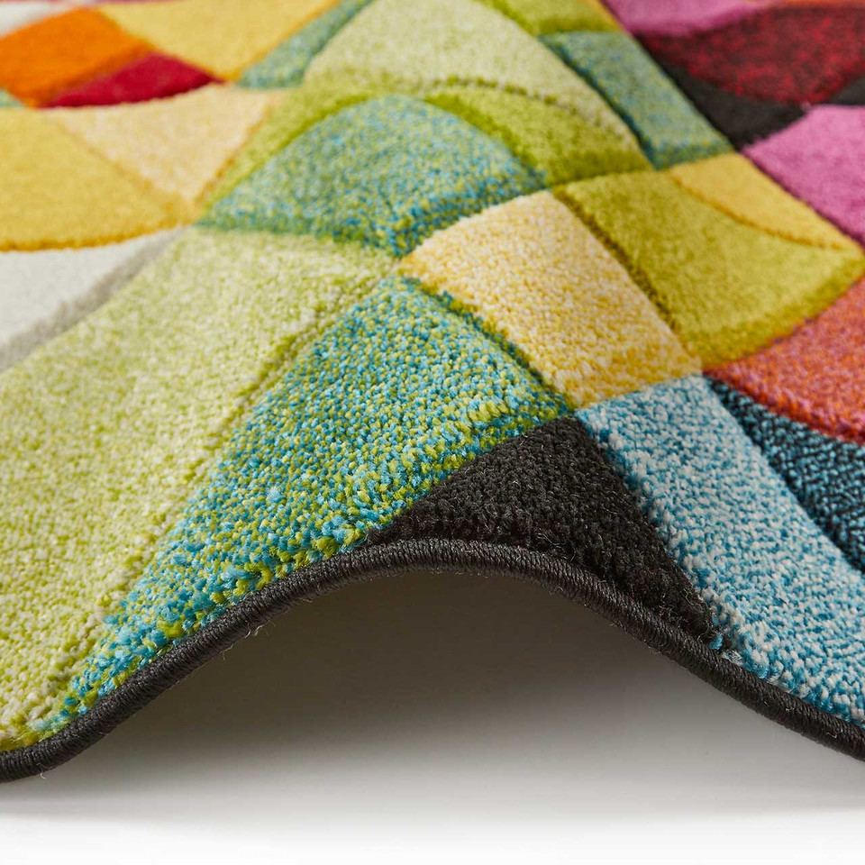 Viva Multicolour Hardwearing Rug VIV01