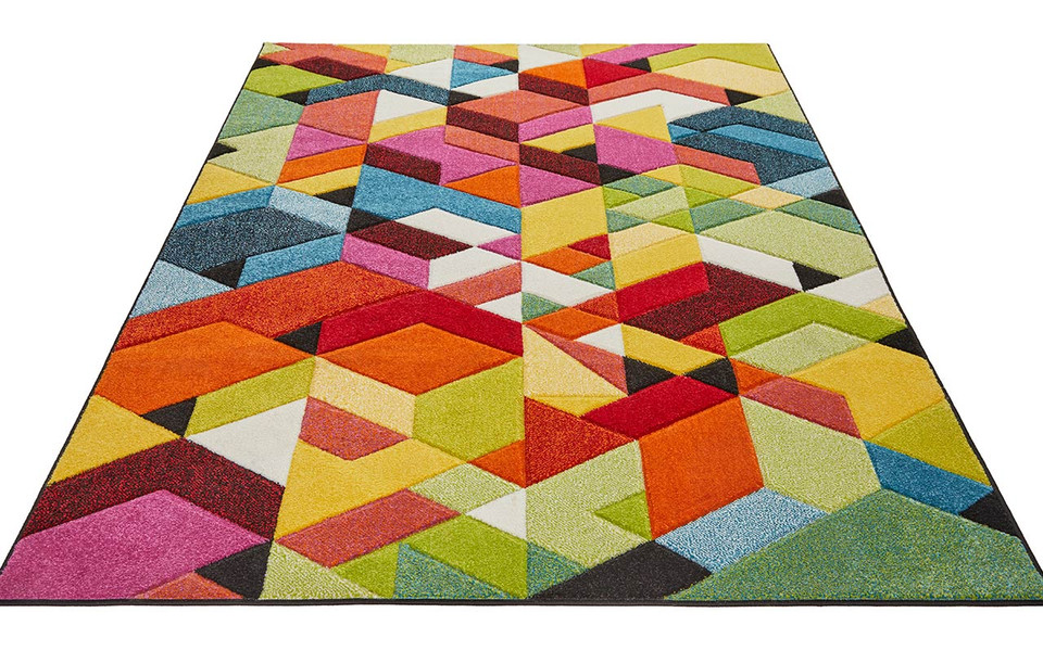 Viva Multicolour Hardwearing Rug VIV01