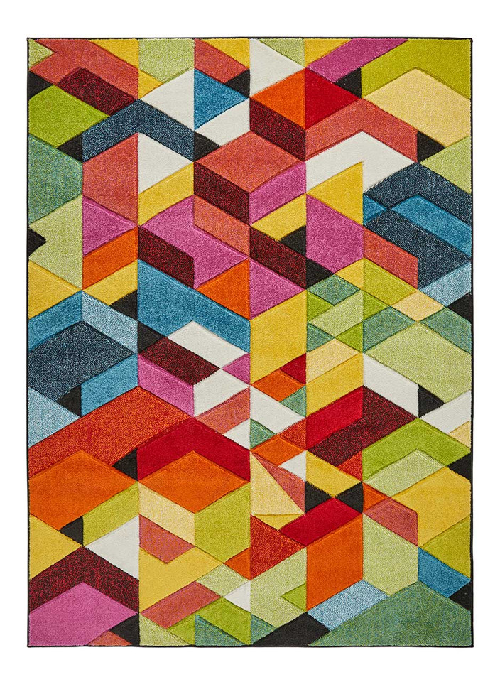 Viva Multicolour Hardwearing Rug VIV01