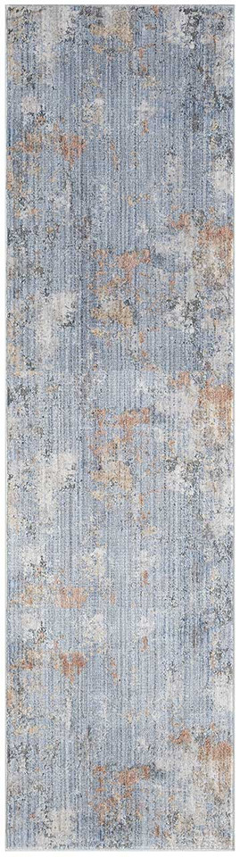 Contemporary Rug Abstract Hues Grey Blue