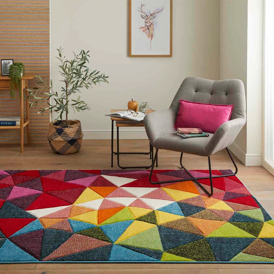 Viva Multicolour Hardwearing Rug VIV03