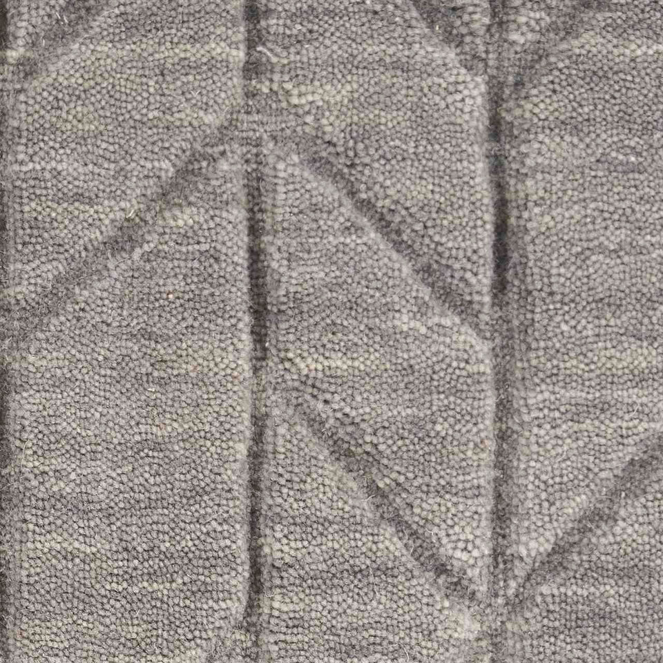 Alessa Plain Grey Handmade Wool Rug