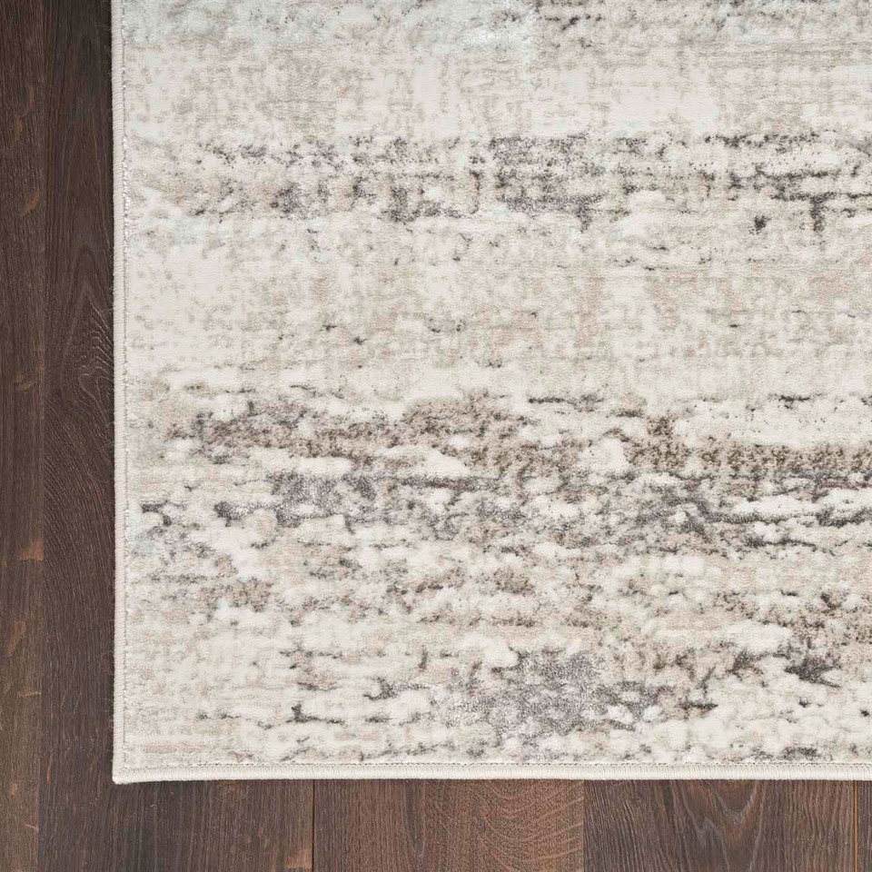 Glitz GLZ10 Cream Grey Metallic Rug