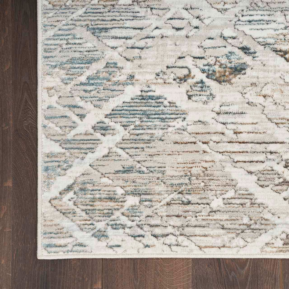 Glitz GLZ11 Grey Multi Metallic Statement Rug