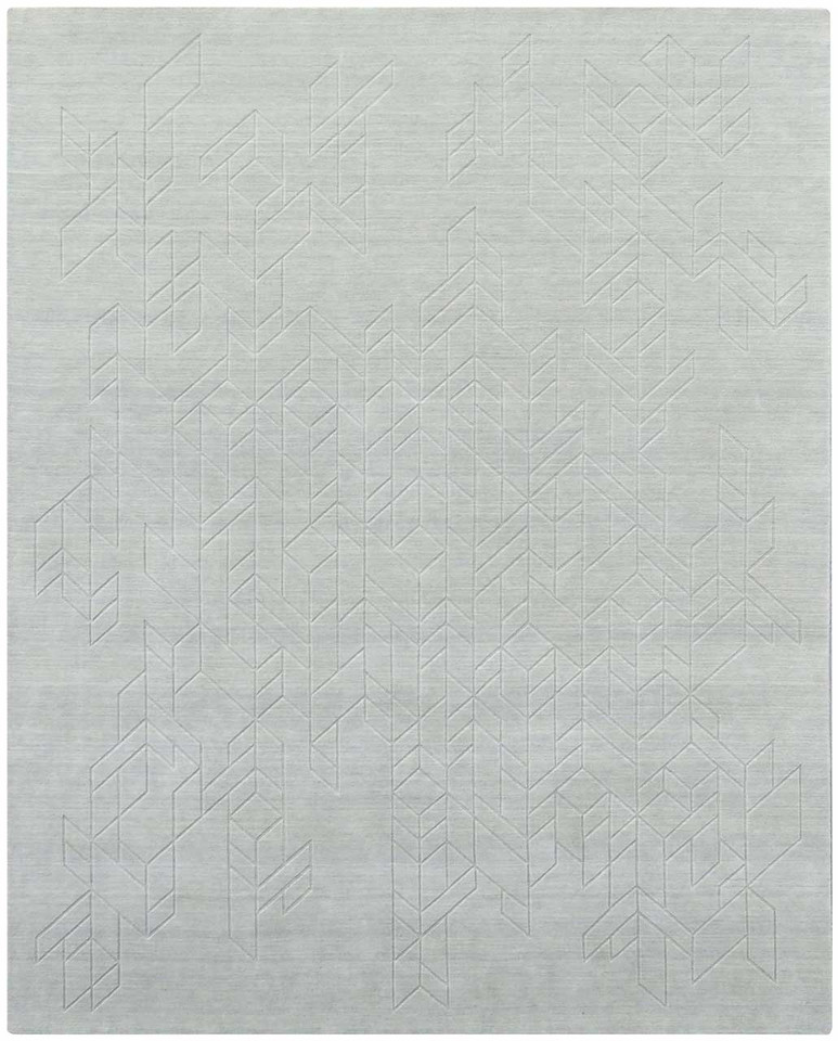 Alessa Plain Light Sage Handmade Wool Rug