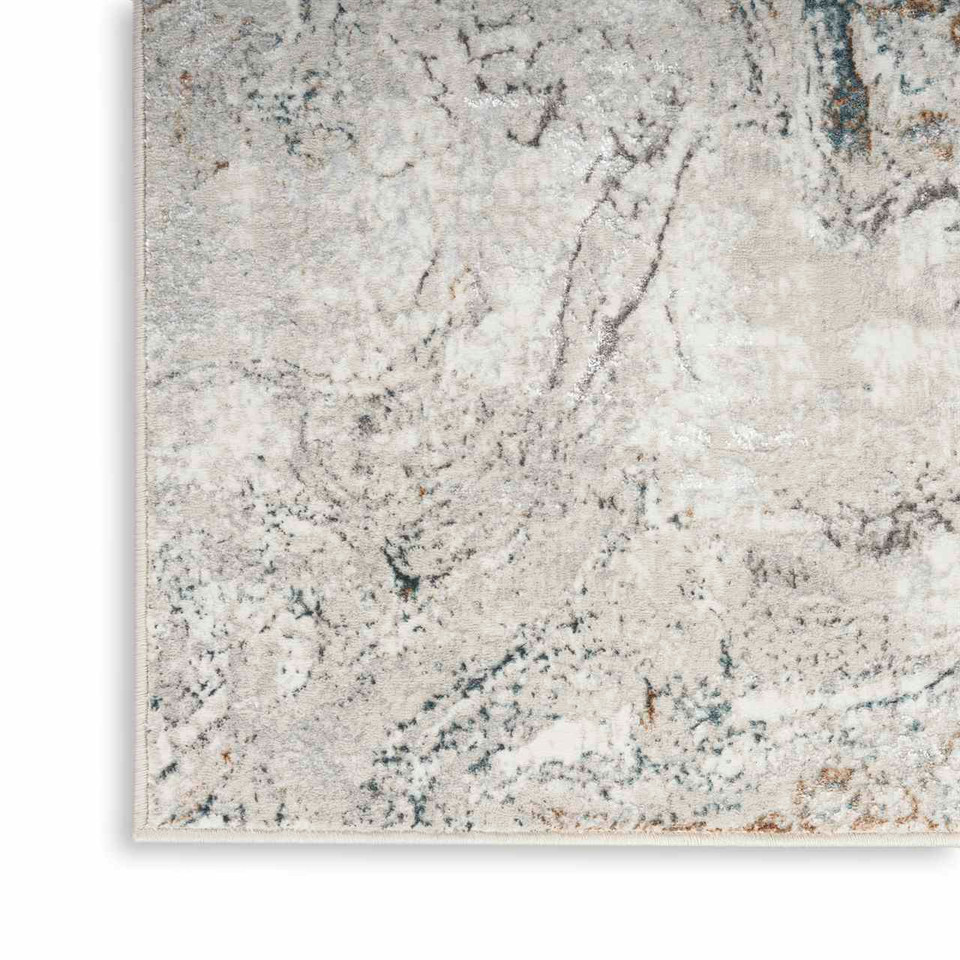 Glitz GLZ20 Grey Multi Metallic Marble Rug