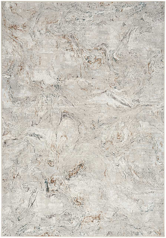 Glitz GLZ20 Grey Multi Metallic Marble Rug