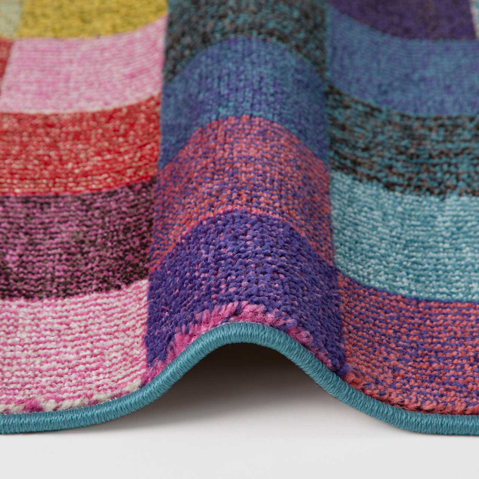 Carnaval Purple Multi Hardwearing Rug CAR103