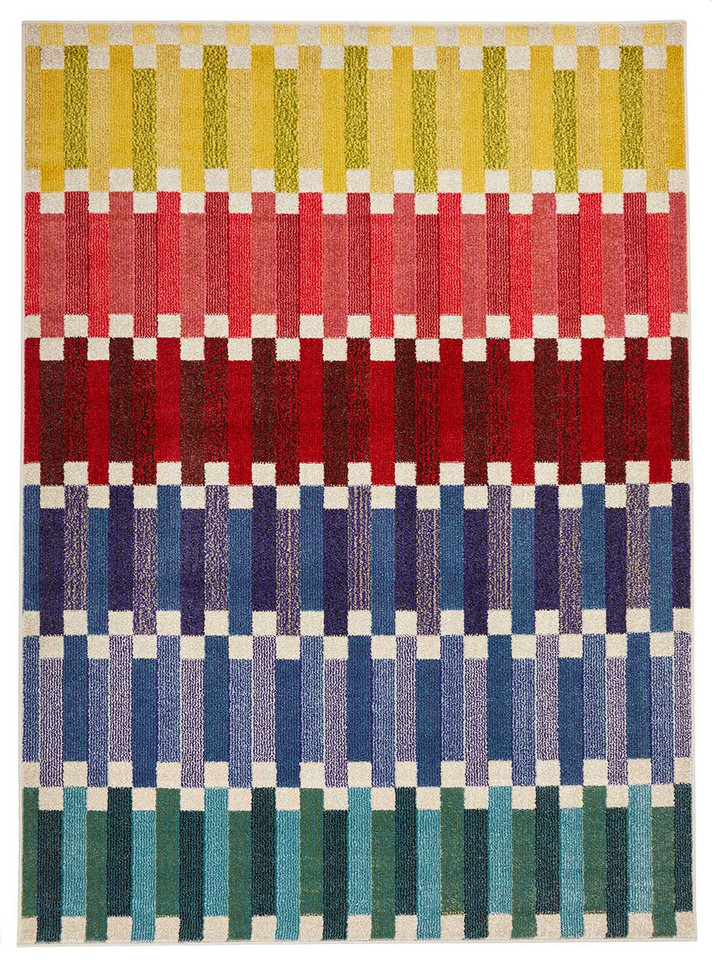 Carnaval Multicolour Hardwearing Rug CAR108