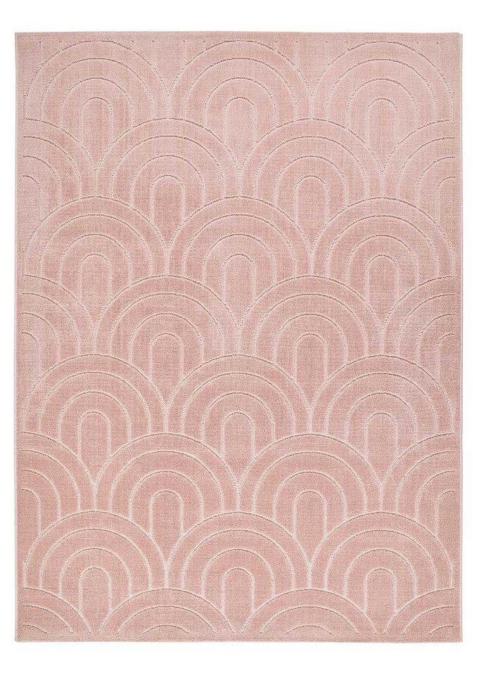 Maze Thin Soft Dusty Pink Plain Rug MAZ103