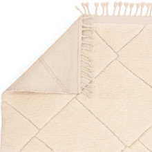 On Sale Fes FE01 Moroccan Style Cream Fringed Rug 200x290cm
