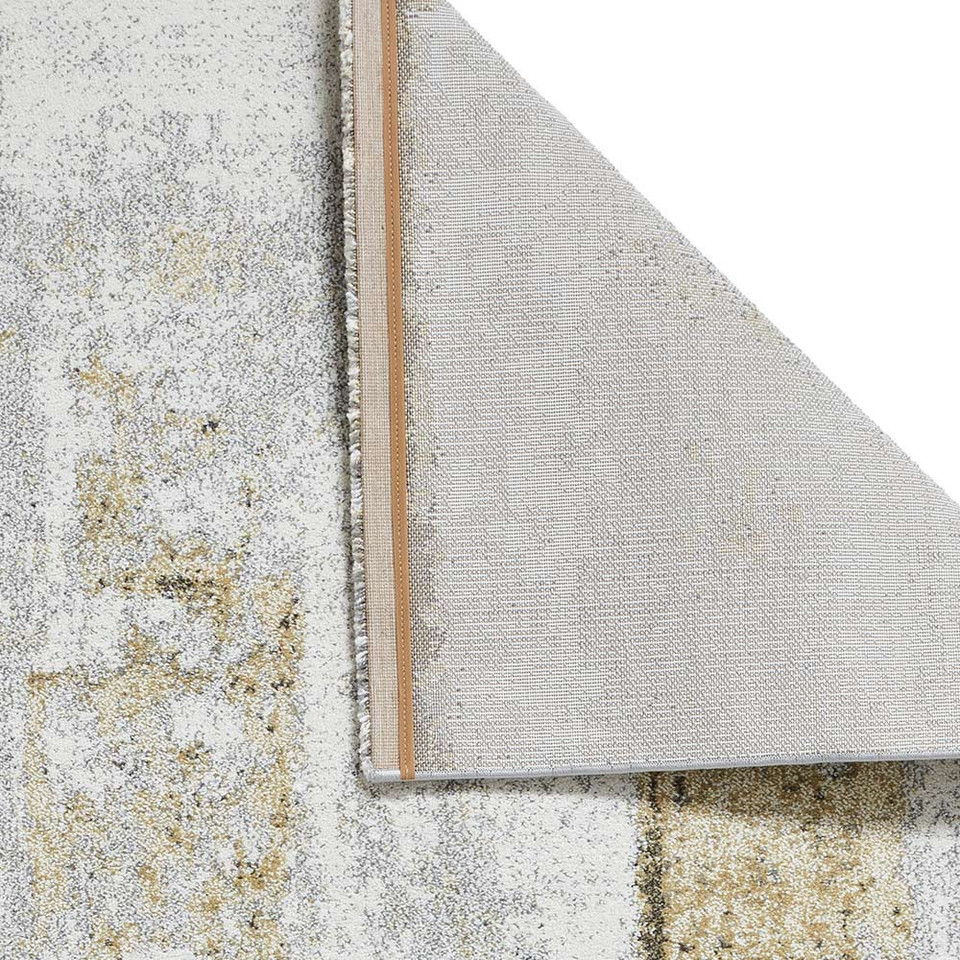 Brooklyn Rug 8595 Ivory Grey Yellow Runner