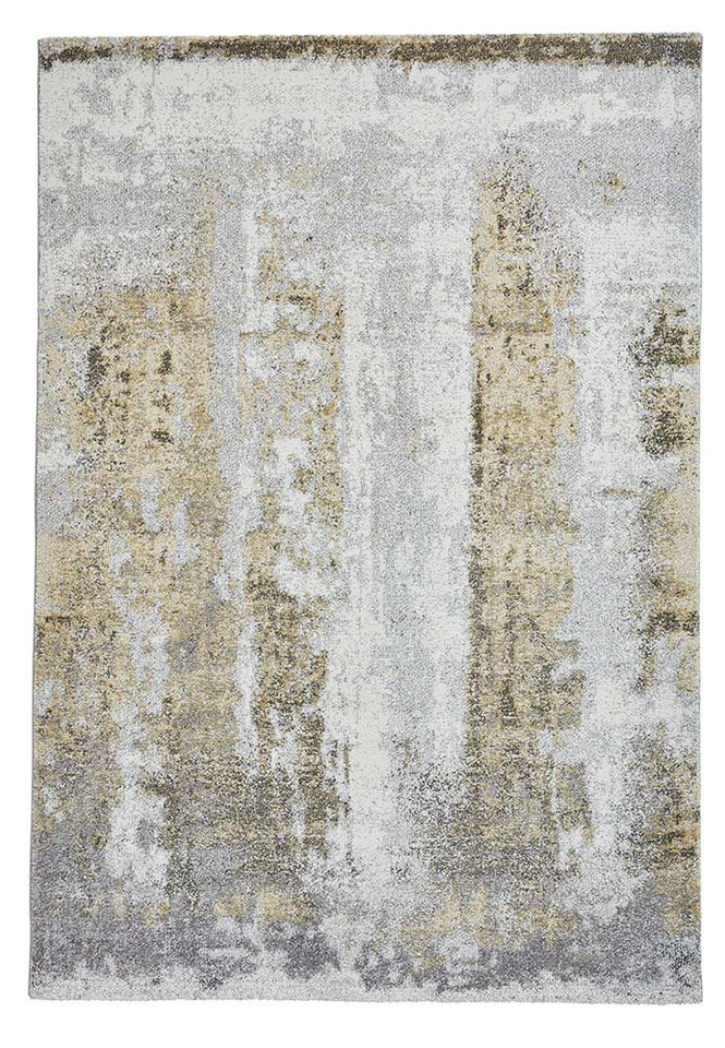 Brooklyn Rug 8595 Ivory Grey Yellow Runner