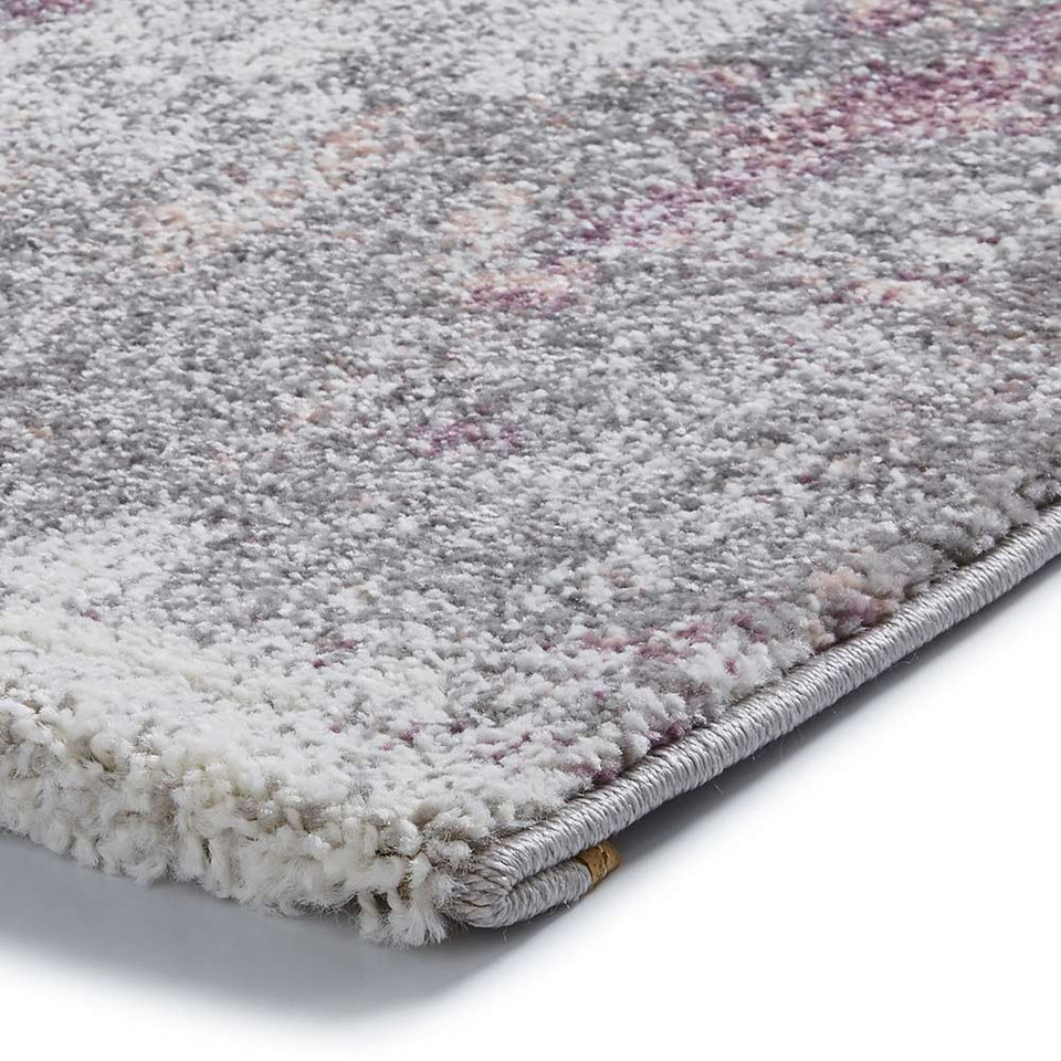 Brooklyn Rug 8595 Ivory Grey Rose Runner