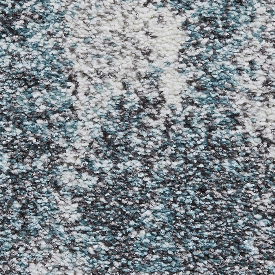 Brooklyn Rug 8595 Ivory Grey Blue Runner