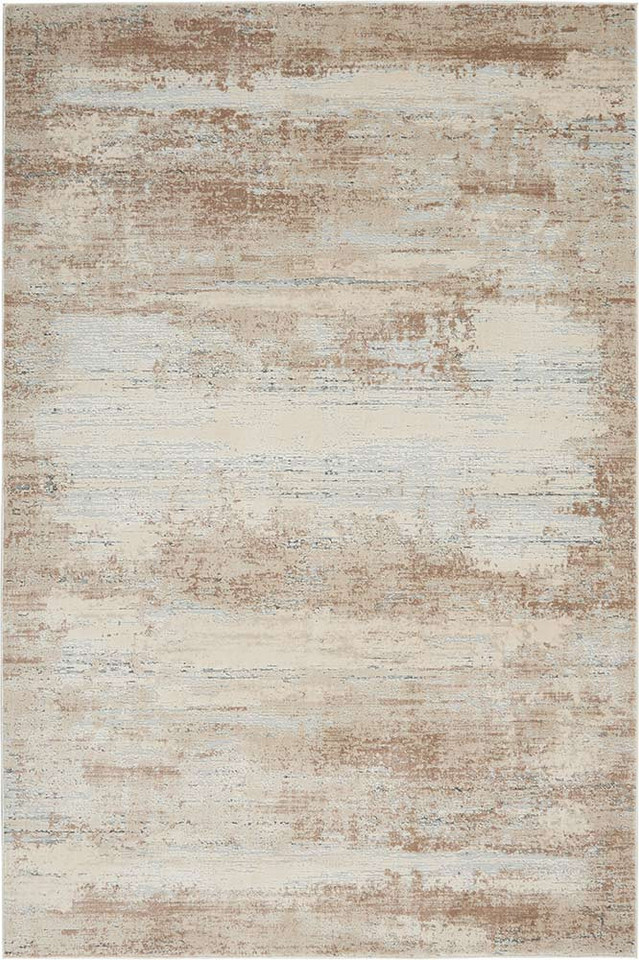 Rustic Textures RUS03 Beige Abstract Rug Runner