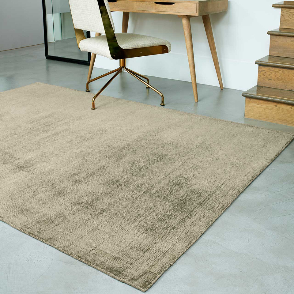 Sage Green Blade Handwoven Rug Earth