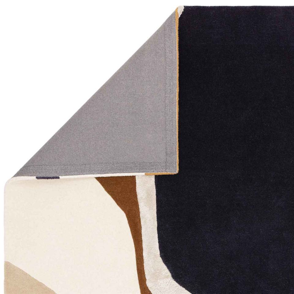 Matrix 105 Signature Rust White Navy Stylish Wool Rug