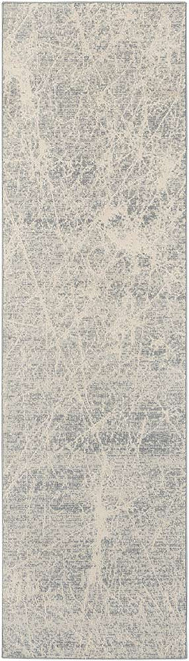 Exhale Abstract Modern Rug EXL02 Ivory Grey