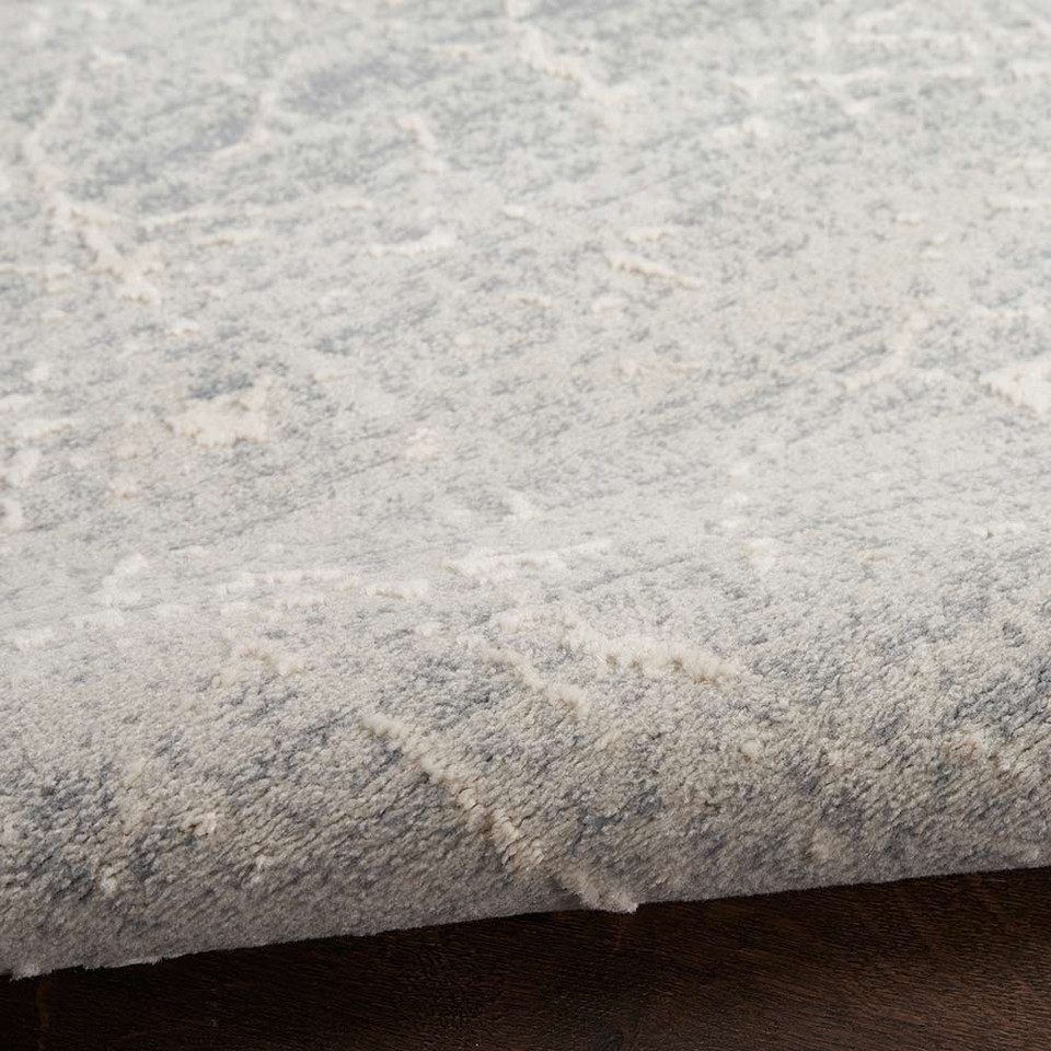 Exhale Abstract Modern Rug EXL02 Ivory Grey