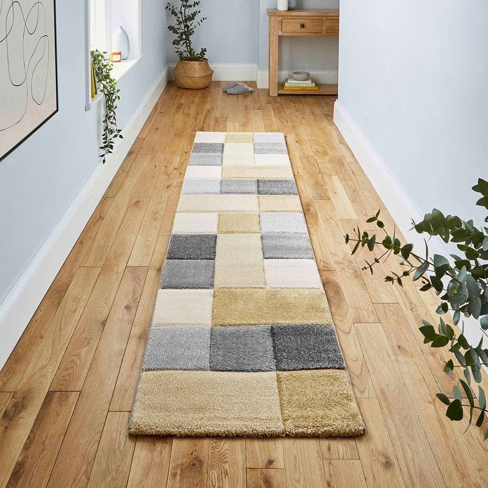 Brooklyn Rug 646 Grey Yellow Runner