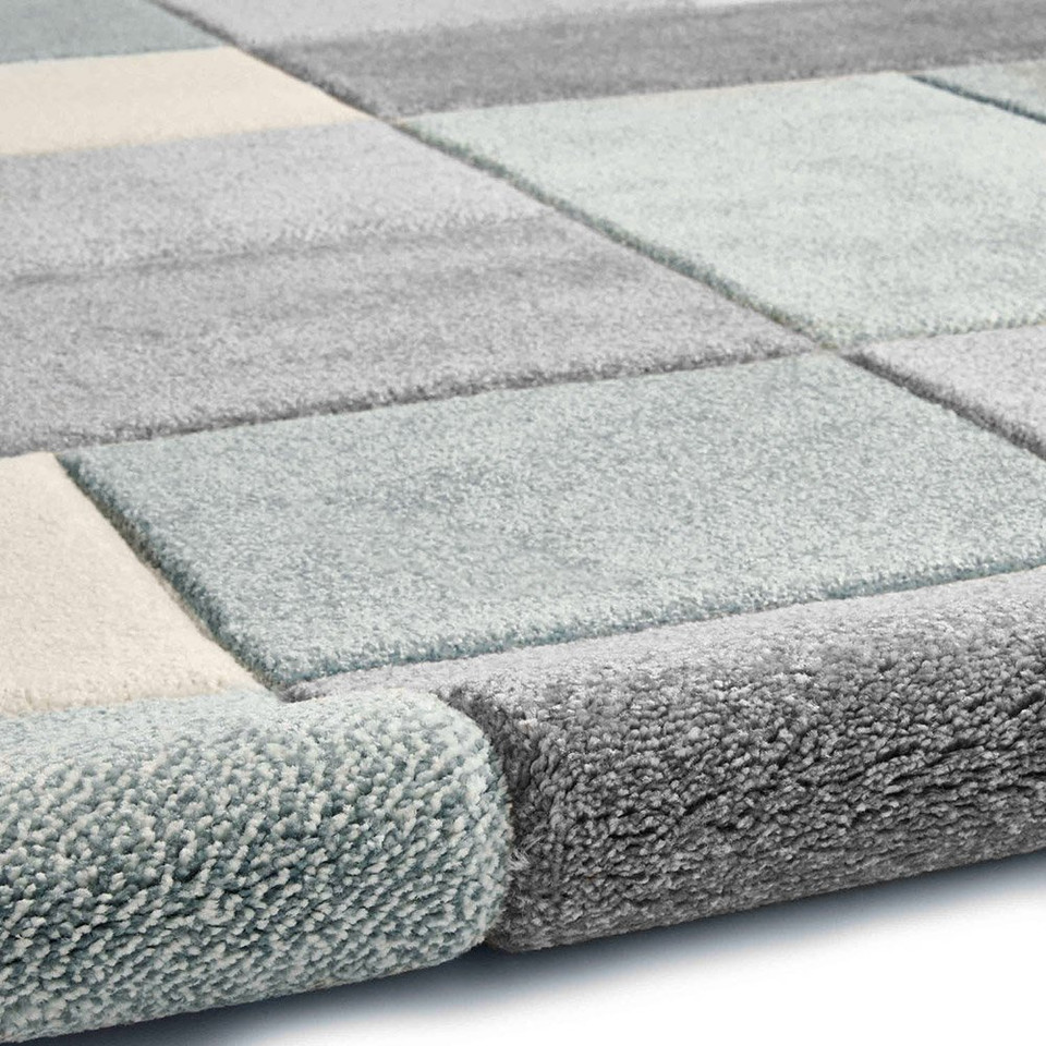 Brooklyn Rug 646 Grey Blue Runner