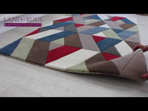 Funky Chevron Multicolour Rugs Runner