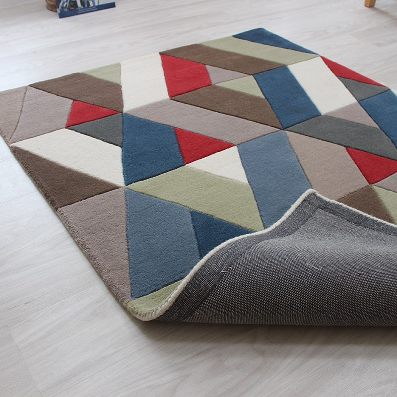 Funky Chevron Multicolour Rugs Runner